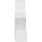 Ekena Millwork Saratoga Architectural Grade PVC Gable Bracket, 108"W x 22 1/2"H x 6"D x 6"F, 5/12 Pitch GBP108X23X0606SAR00 - alternate 3